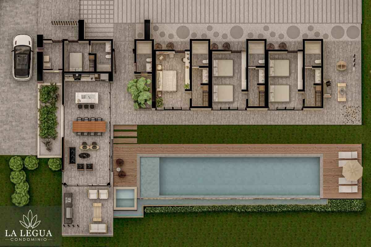 Terraza con vista al mar